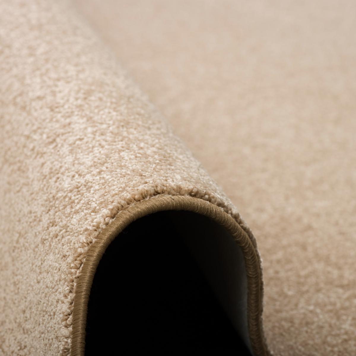 HOCHFLOR VELOURS LÄUFER TEPPICH LUNA - Beige, Textil (80/400cm) - Snapstyle