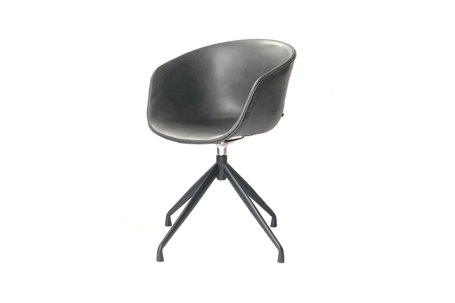 STUHL DANI 4-SET Grau Kunstleder (4er-Set) - Grau, Leder (60/81/54cm) - KAWOLA