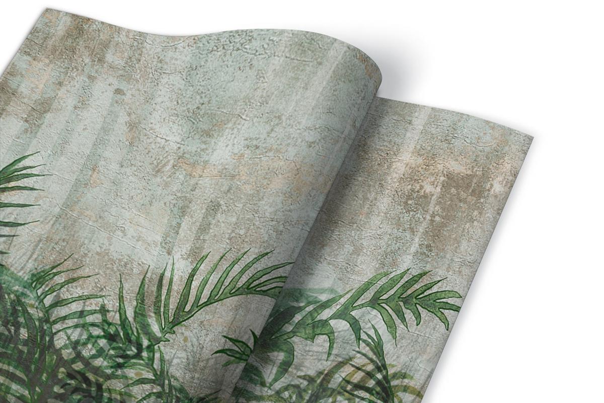 MÖBELAUFKLEBER 100x50 cm Loft-Farnblätter - Grün, Kunststoff (100/50/50cm) - TULUP