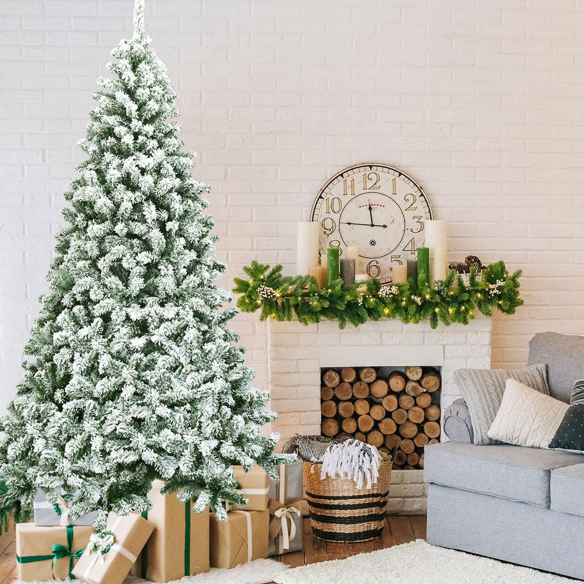 WEIHNACHTSBAUM 7.5FT Grün - Grün, Kunststoff (225cm) - COSTWAY