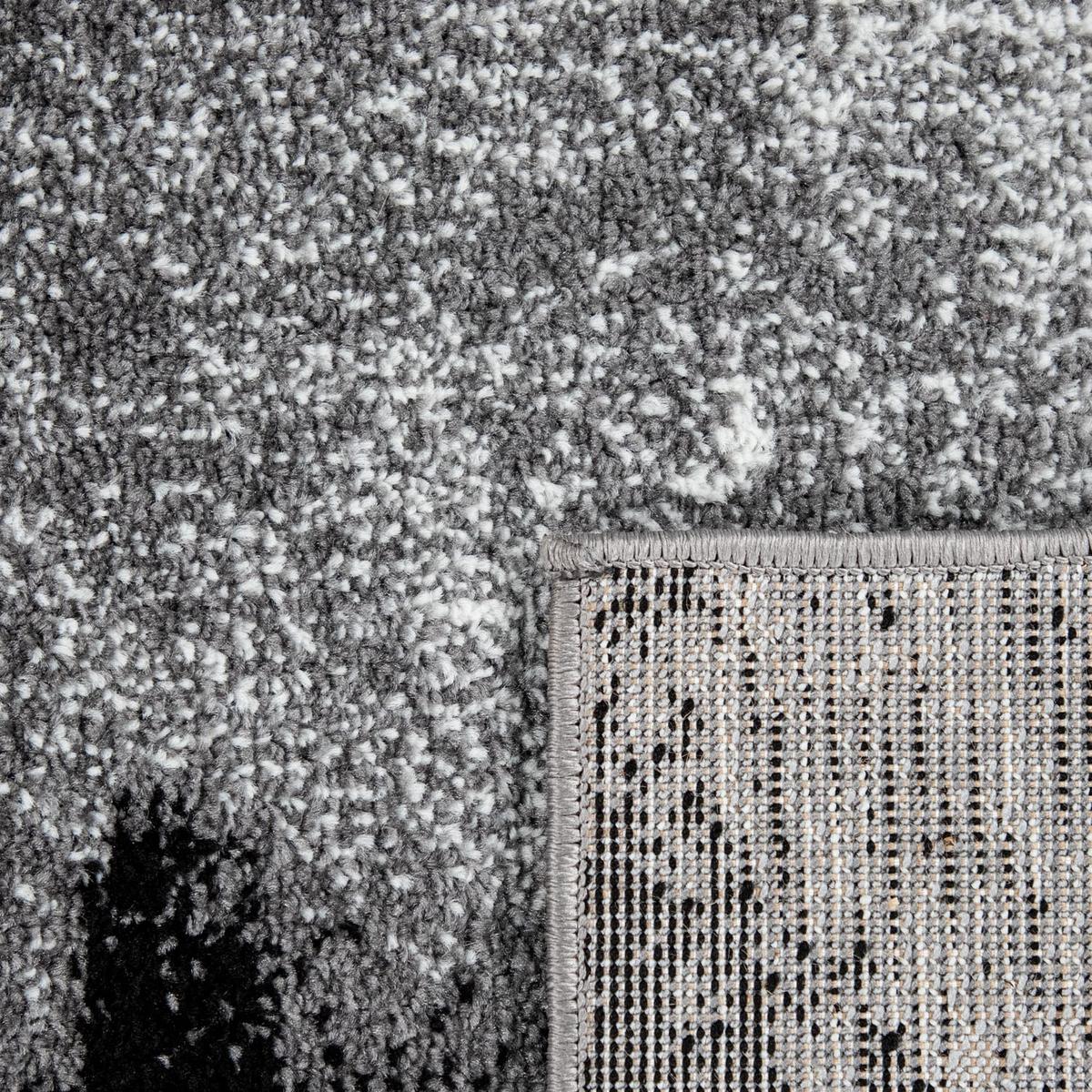 KURZFLORTEPPICH, abstrakt, aus Polypropylen, Dunkelgrau, 200 x 290 cm - Dunkelgrau, Textil (290/200cm) - KADIMA DESIGN