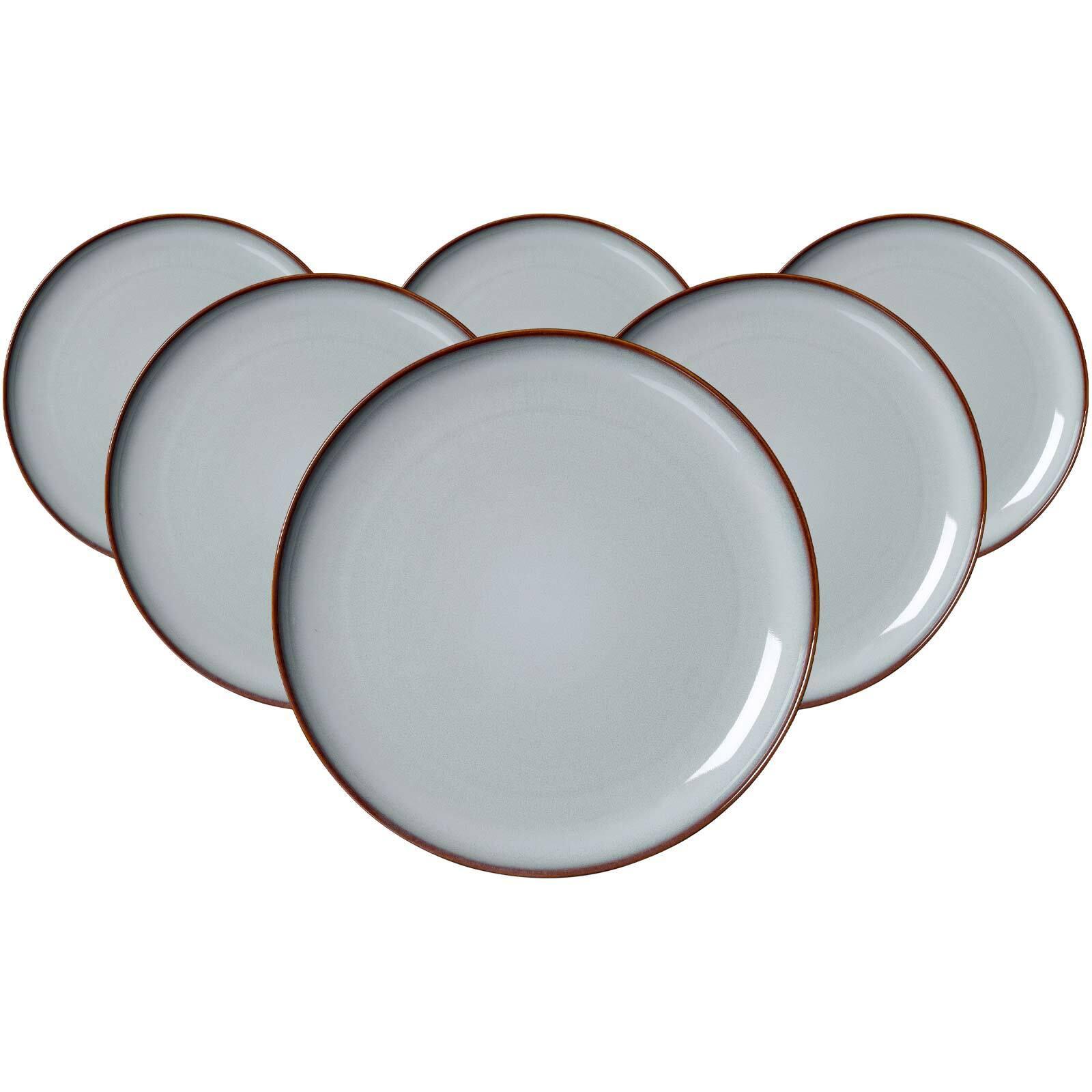 SPEISETELLER Portofino blau-grau ø 27,5 cm 6er Set - Blaugrau, Keramik (27.5cm) - Ritzenhoff Breker