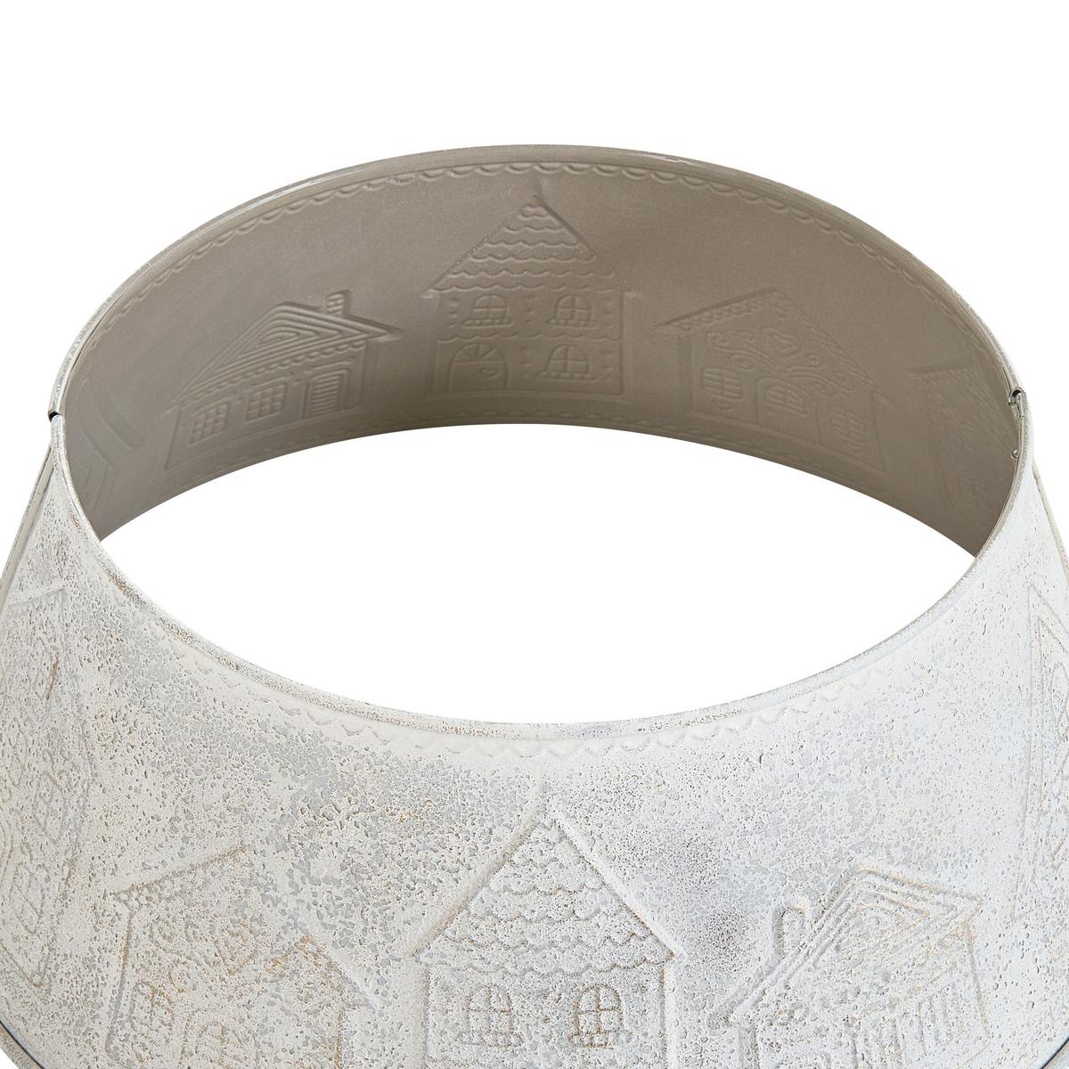 WEIHNACHTSBAUMKRAGEN 72 cm Cremeweiß Heinola - Creme, Metall (30cm) - Beliani