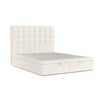 POLSTERBETT Celestia mit Stauraum 160/200 cm Creme im Alta Stoff - Creme/Schwarz, Holz/Holzwerkstoff (160/200cm) - AltaBeds