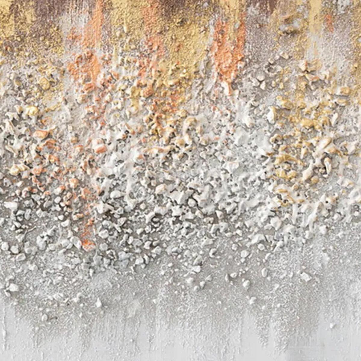 ACRYLBILD HANDGEMALT 90/60 cm - Weiß/Grau, Holz/Textil (90/60cm) - KUNSTLOFT