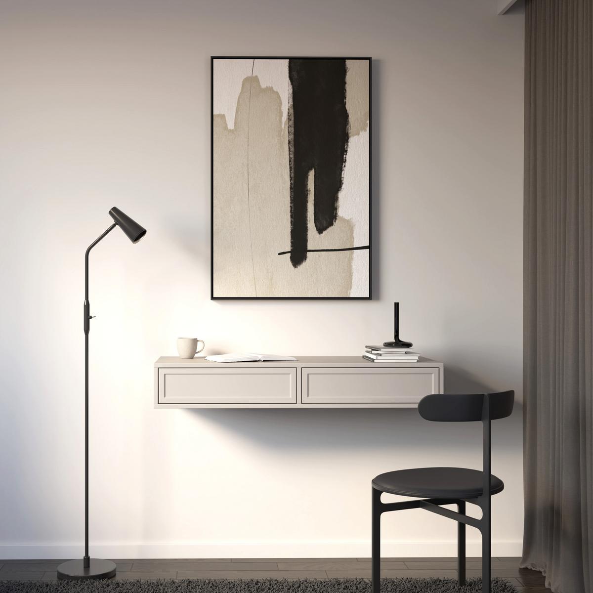 WANDKONSOLE Velveto Greige 110 cm - Kaschmir, Holzwerkstoff (110/17/40cm) - Selsey