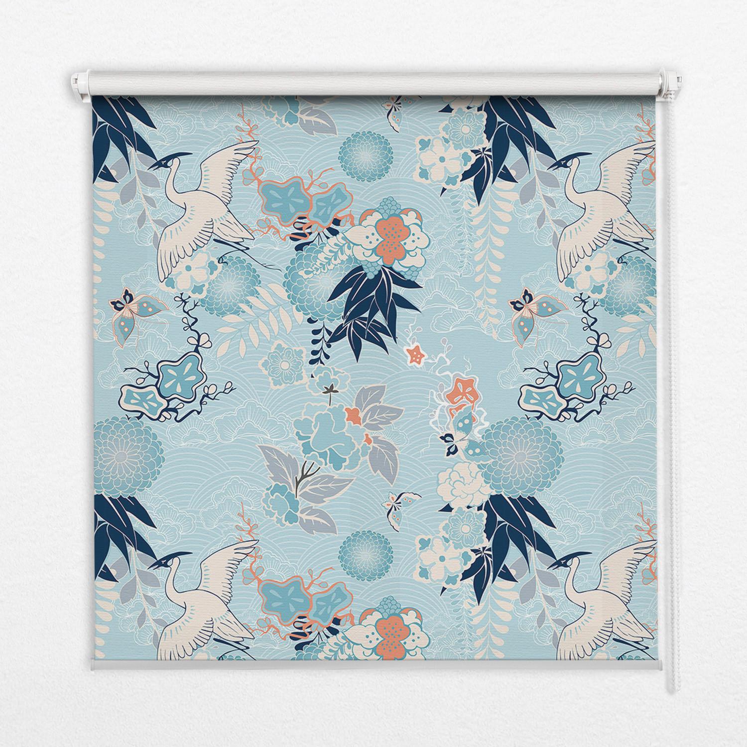 INNENROLLO - Fensterrollo - Rollo - 60x40 cm - Blaue Natur - Blau, Kunststoff (60/140/0.5cm) - TULUP
