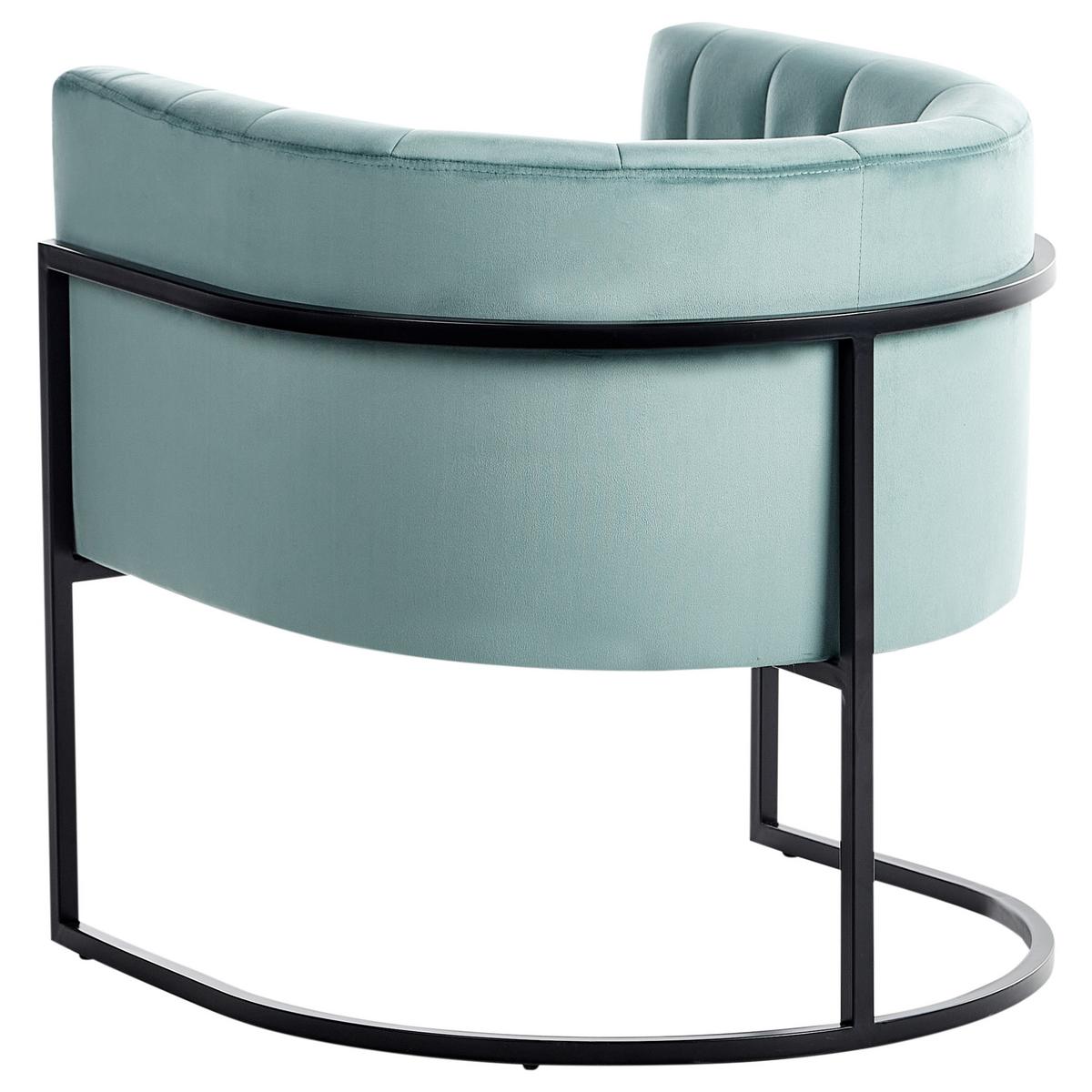 SESSEL Mintgrün Larvik II - Schwarz/Mintgrün, Textil (73/72/66cm) - Beliani