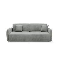SOFA Dora 3 Sitzplätze Hellgrau - Grau, Holz (233/92/110cm) - Petits-meubles