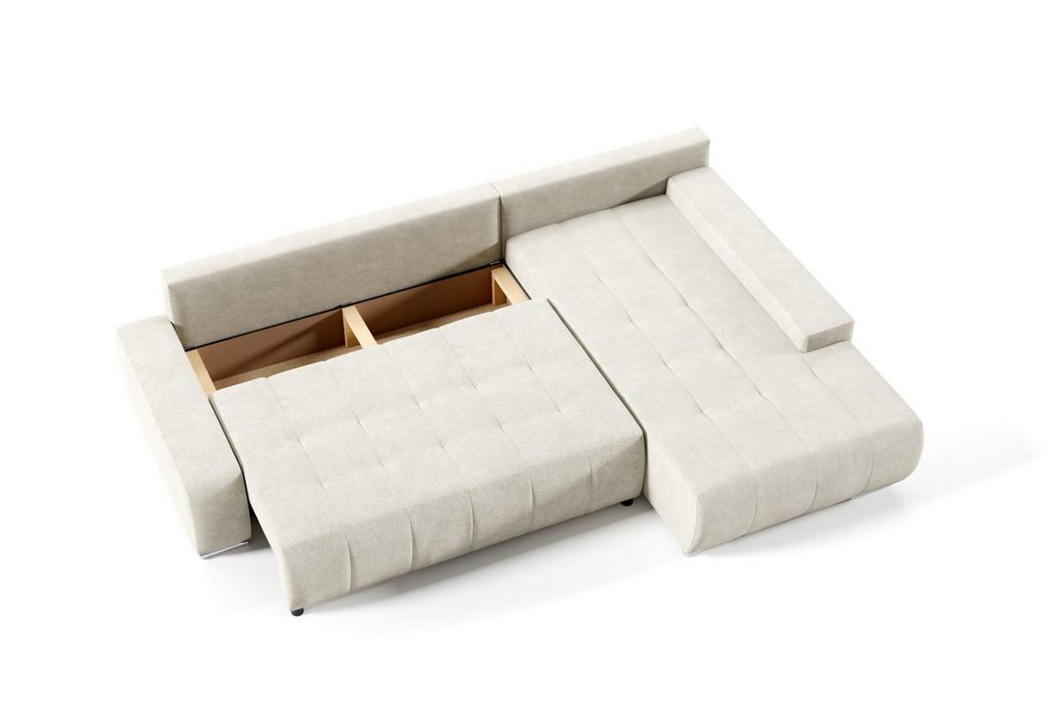 ECKSOFA Vogar In Aston - Dunkelgrau, Holzwerkstoff/Textil (265/185cm) - Fun Möbel
