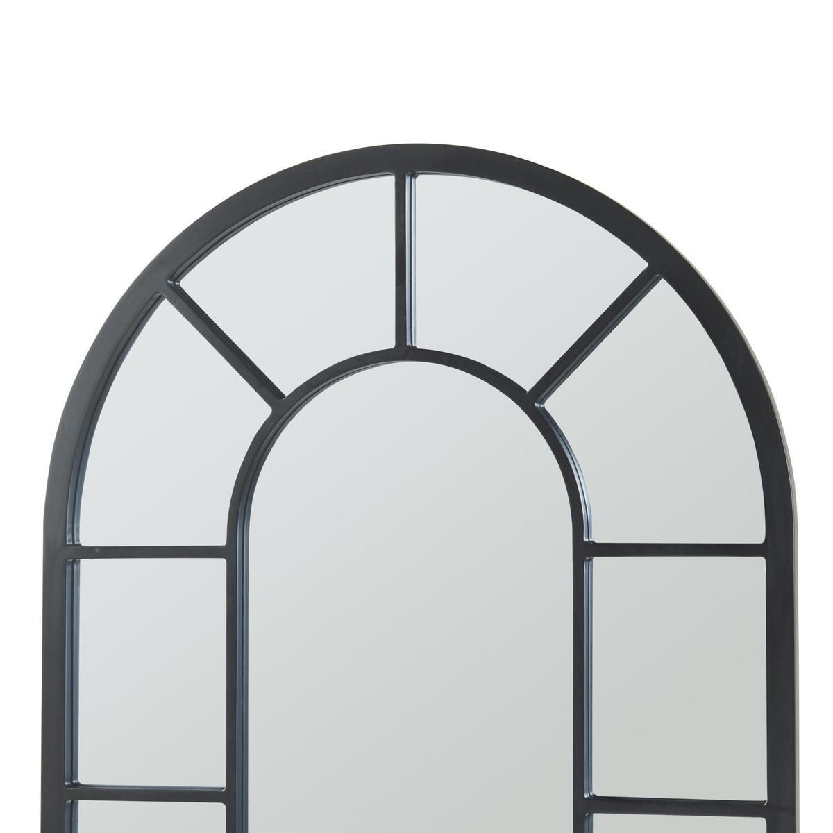 WANDSPIEGEL Enonkoski - Schwarz, Glas/Holzwerkstoff (60/2/90cm) - [en.casa]