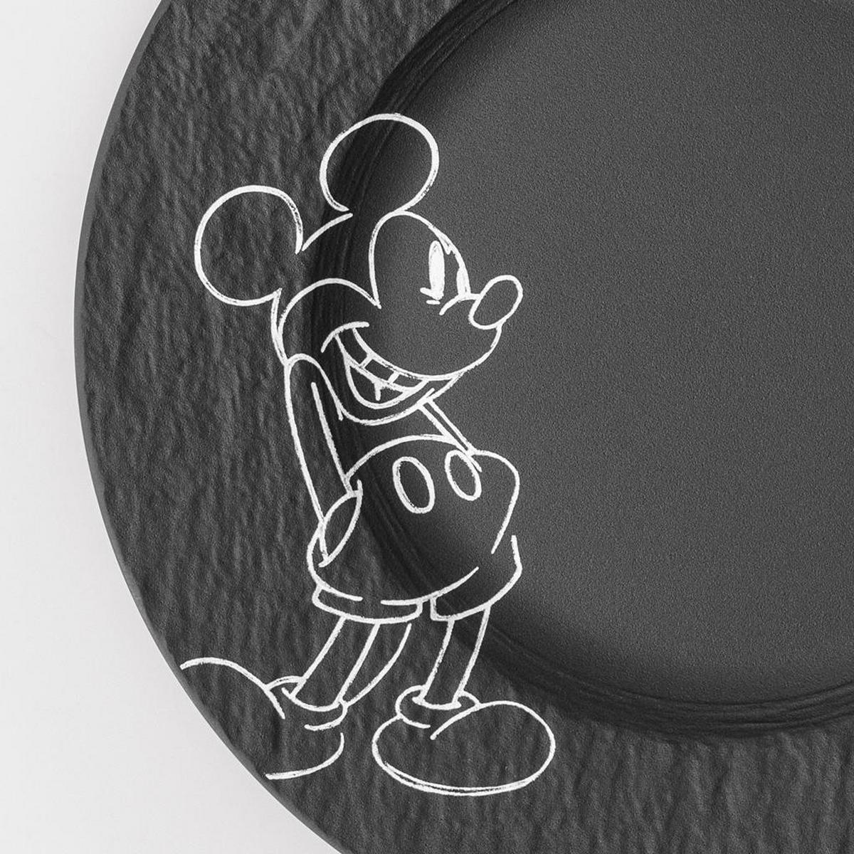 FRÜHSTÜCKS-SET Manufacture Rock – Mickey Mouse schwarz 4-tlg. - Schwarz, Keramik (23/11.5/23cm) - Villeroy & Boch