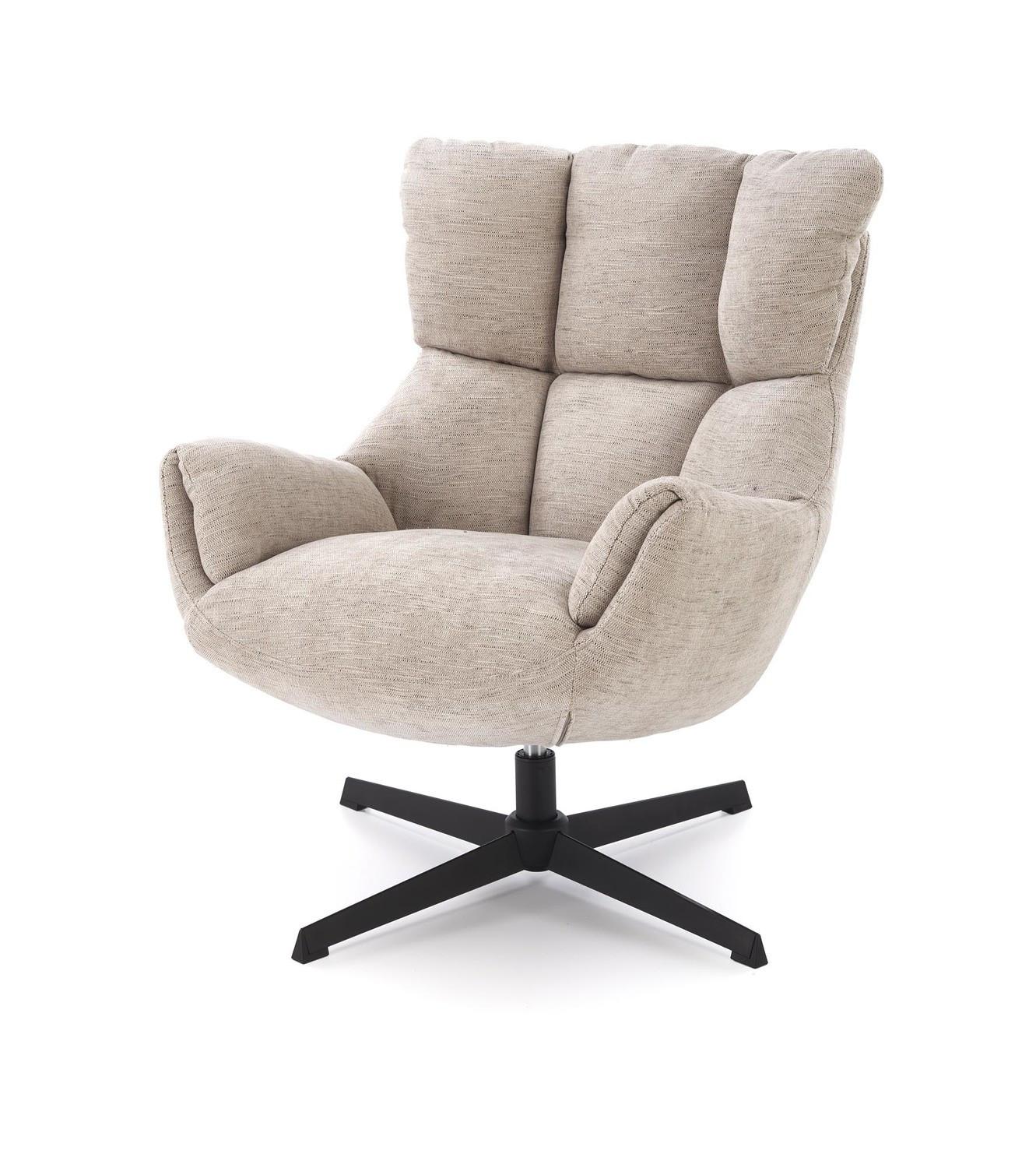 DREHSESSEL mit Polsterung COZY 360° - Beige, Textil (72/87/79cm) - Lookway