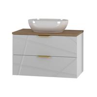 WASCHTISCH 80.6cm Aurora Weiß - Weiß, Holzwerkstoff (80.6/52.2/46.5cm) - Petits-meubles