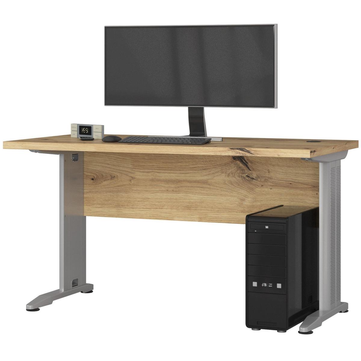 SCHREIBTISCH Eiche Artisan 76/135/60 - Eiche Artisan, Holzwerkstoff (60/135/76cm) - RAUMHIRSCH FURNITURE
