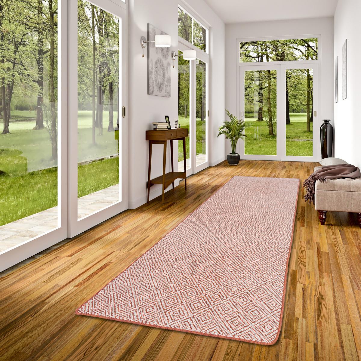 IN- UND OUTDOOR TEPPICH LÄUFER BEIDSEITIG NEWPORT - Terracotta, Textil (100/400cm) - Snapstyle