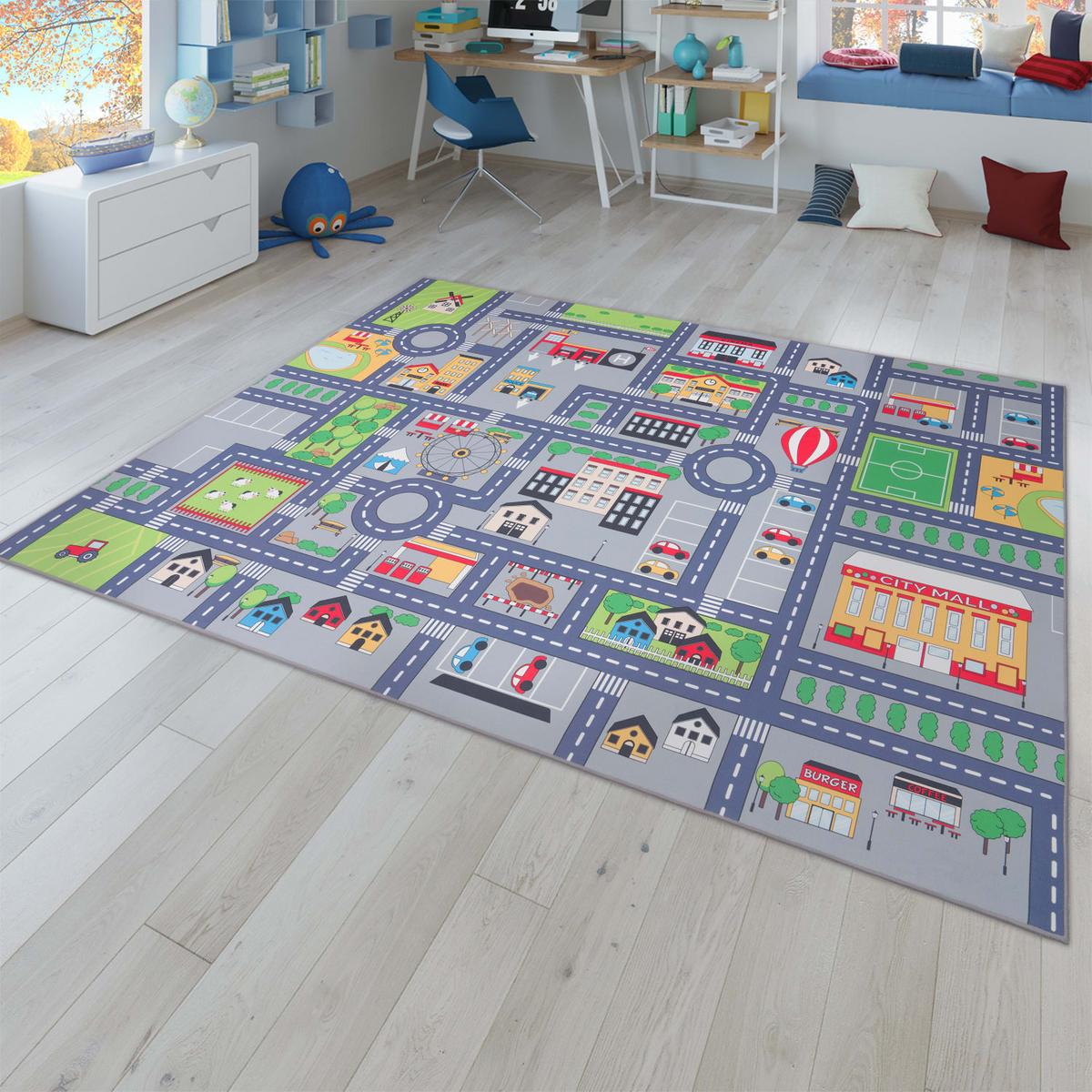 KINDERTEPPICH Grau 200 x 290 cm - Grau, Kunststoff (200/290cm) - TT Home