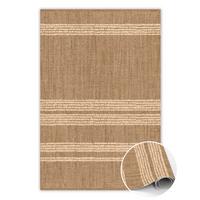 VINYL TEPPICH 120x180 cm Beige mit Linien - Sandfarben, Kunststoff (120/180cm) - TULUP