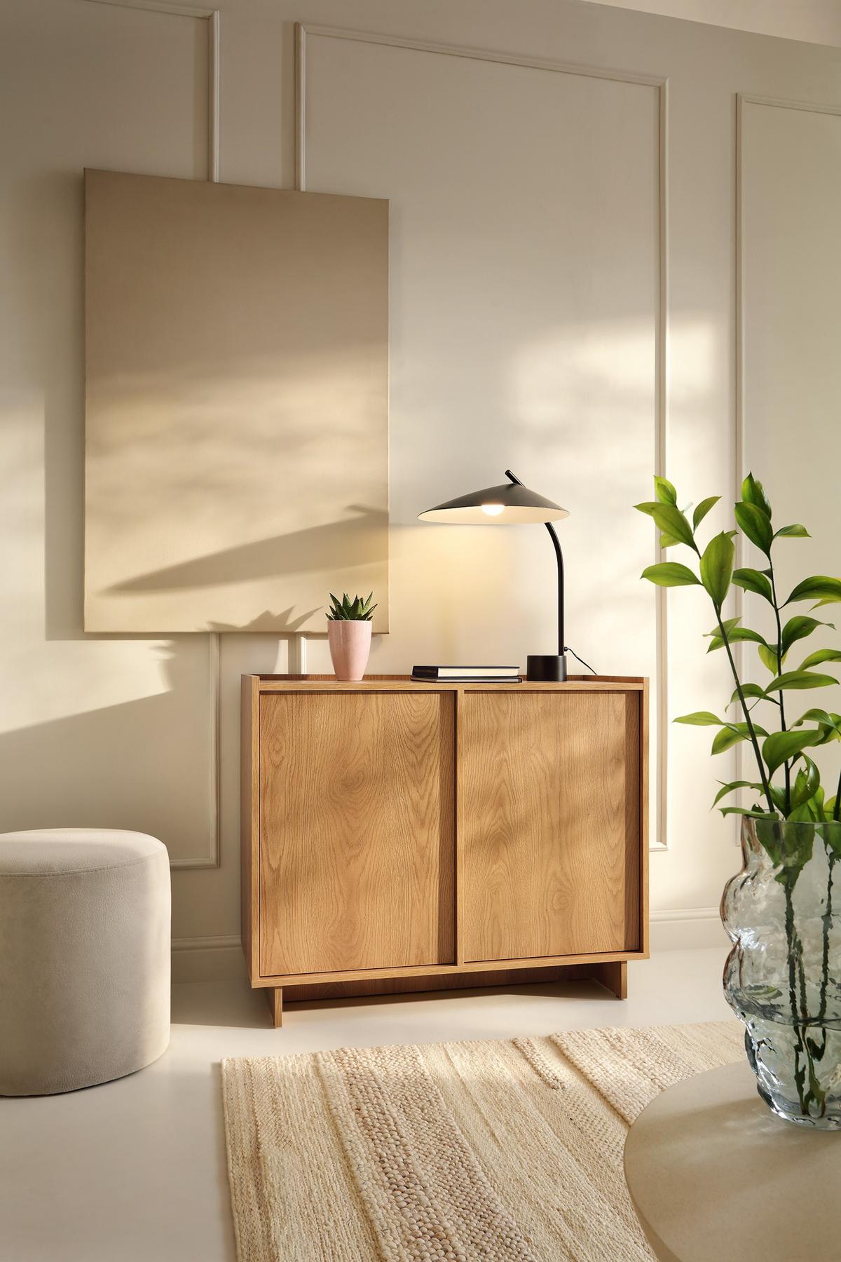 KOMMODE ZENITH 98/82/39cm mit Schubladen 2 Türen Braun - Braun, Holzwerkstoff (98/82/39cm) - MASSENO