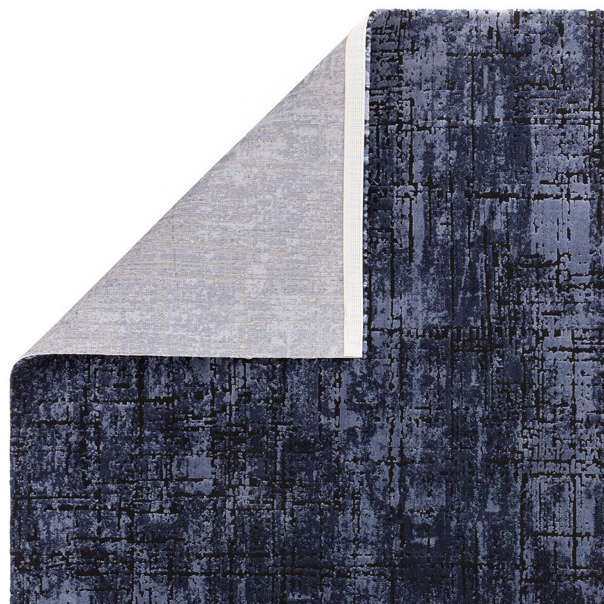 TEPPICH TIBER-Rom, abstrakt, Dunkelblau, 160 x 230 cm - Blau, Textil (230/160cm) - KADIMA DESIGN