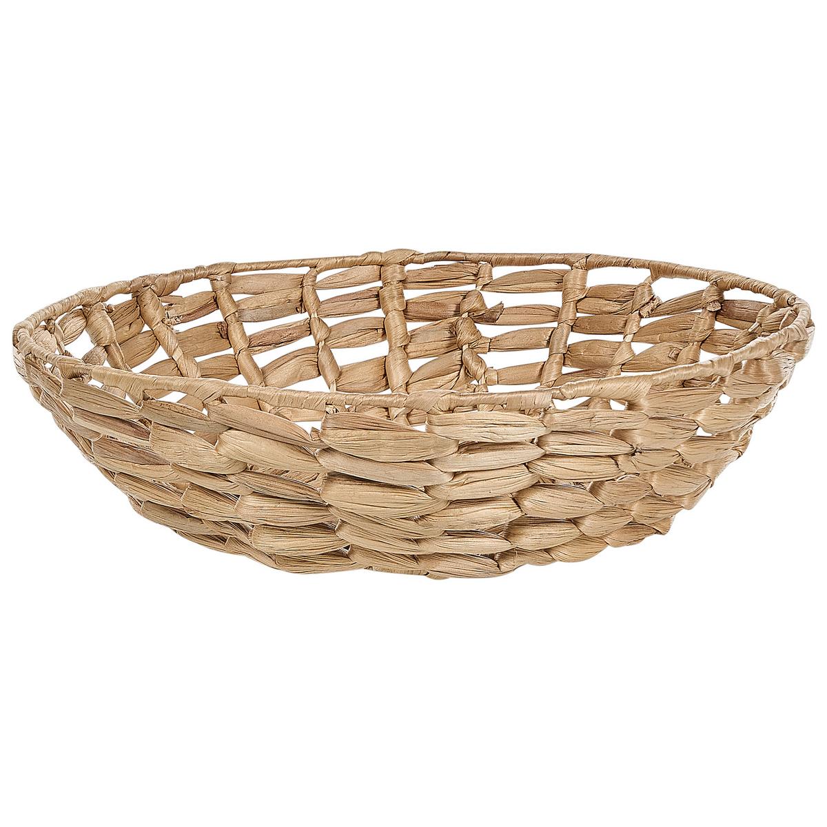 DEKOSCHALE Wasserhyazinthe beige Dalat - Beige, Naturmaterialien (11cm) - Beliani