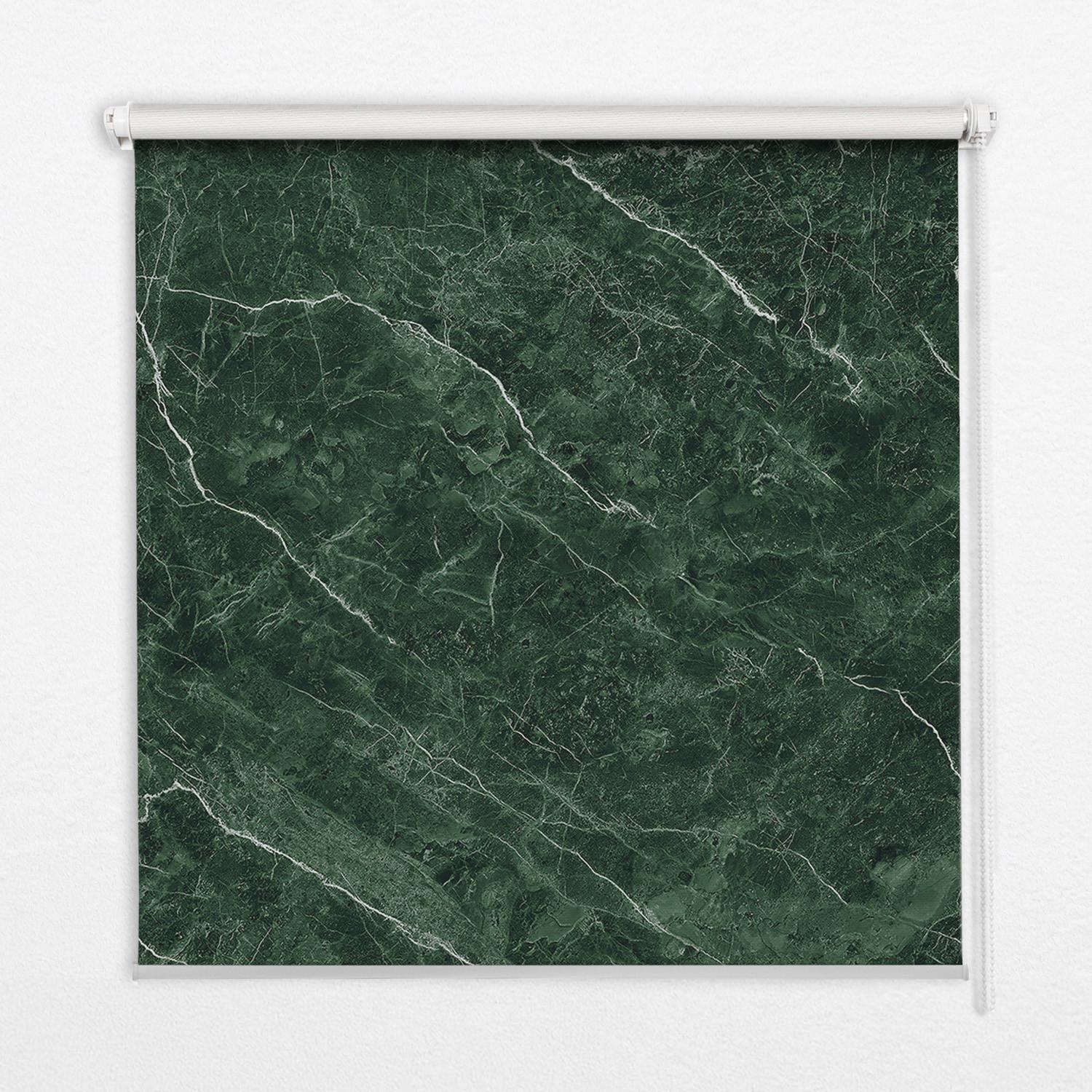 INNENROLLO - Fensterrollo - Rollo - 90x140 cm - Grüner Marmor - Grün, Kunststoff (90/140/0.5cm) - TULUP