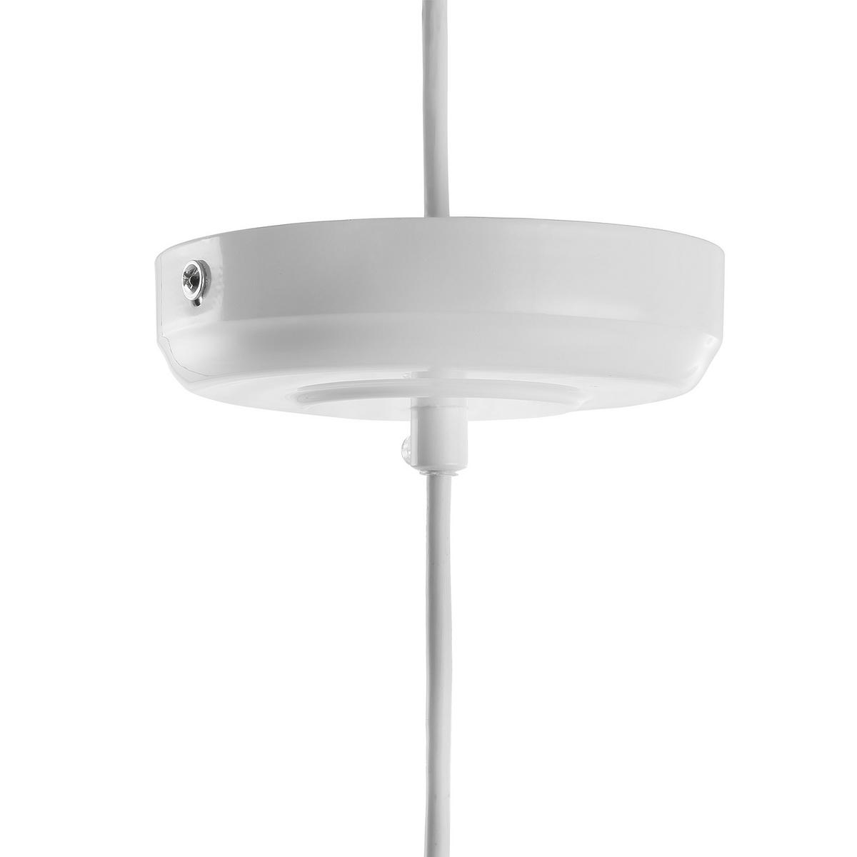 HÄNGELEUCHTE Mavone 15/24/121 cm - Weiß, Metall (15/24/121cm) - Beliani