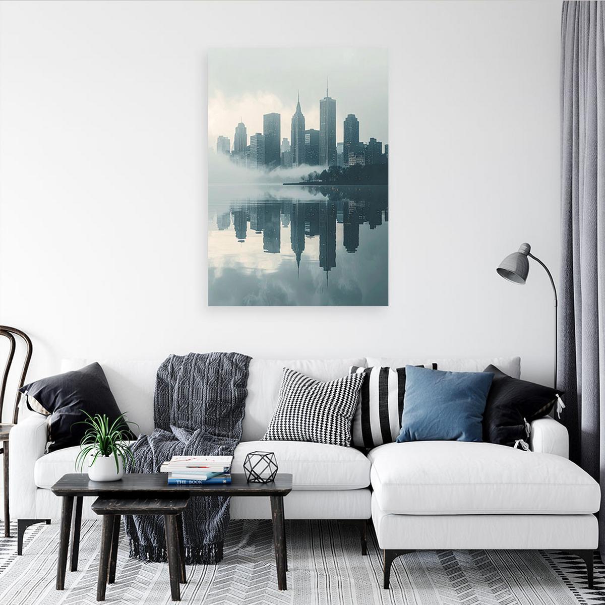 LEINWANDBILD Städte & Architektur 30x45cm - Blau, Textil (30/45cm) - Feeby