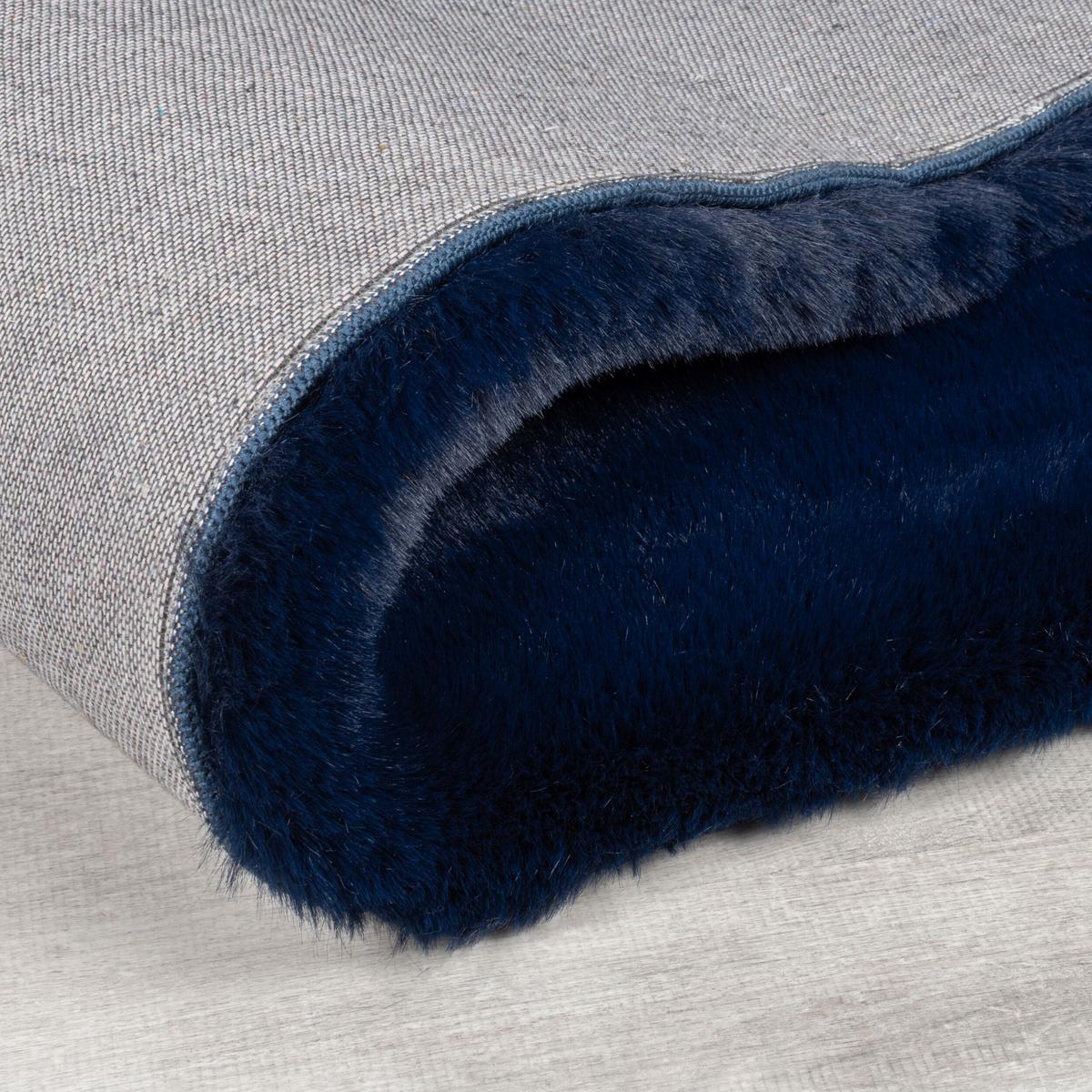 TEPPICH DENE, einfarbig, Blau, 120 x 170 cm - Blau, Textil (120/170cm) - KADIMA DESIGN