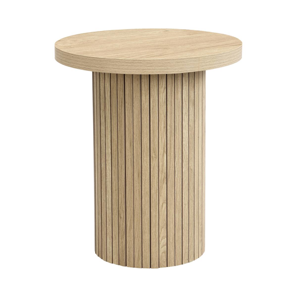 COUCHTISCH-SET 2 teilig in Naturholz-Optik mit Lamellen-Design & Nesting-Funktion - Naturfarben, Holzwerkstoff (66/66/40cm) - Urban Meuble