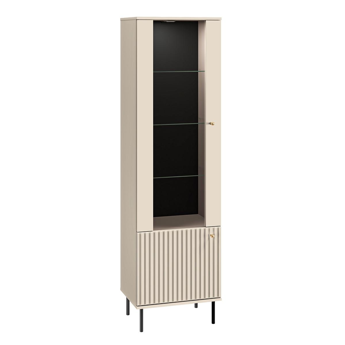 VITRINE Nova Beige - Beige, Holzwerkstoff (55/190/40cm) - Petits-meubles