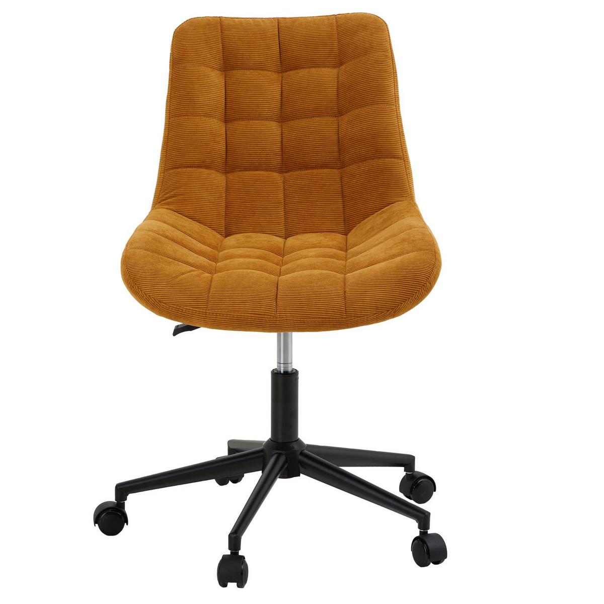 DREHSTUHL VASILO gelb - Gelb, Textil (54/80/61cm) - IDIMEX