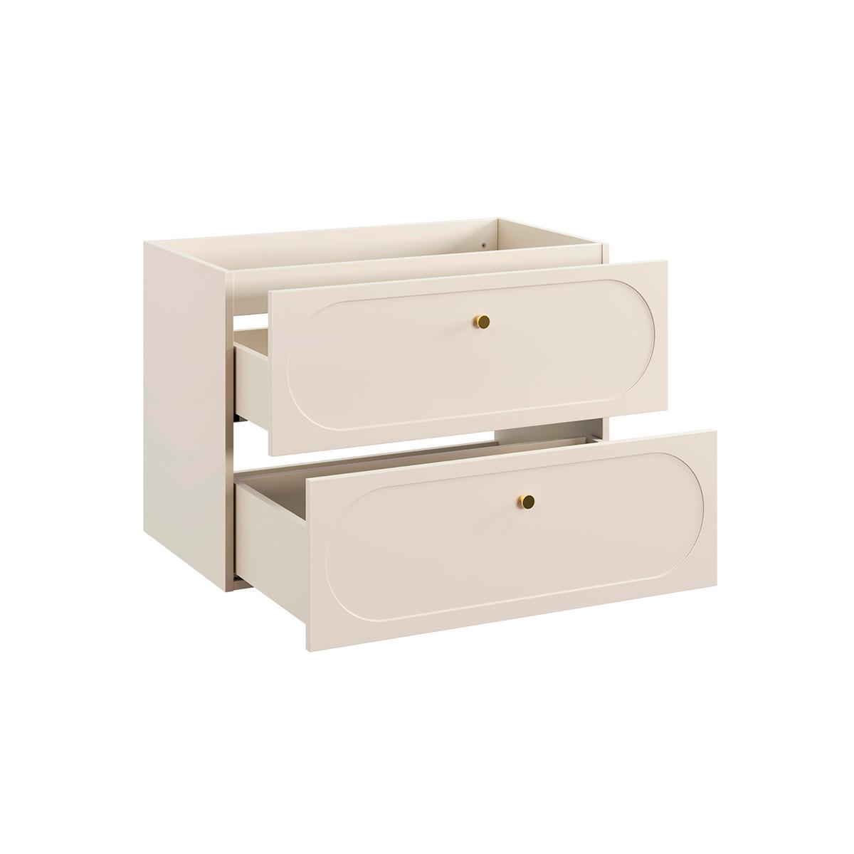 WASCHTISCH 80.2cm Sanae Sandbeige - Beige, Holzwerkstoff (80.2/57/46cm) - Petits-meubles