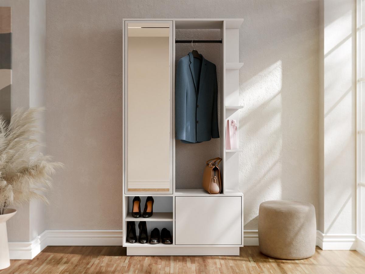 GARDEROBE Nala II - Sandfarben, Holzwerkstoff/Kunststoff (100/197/34cm) - MIRJAN24