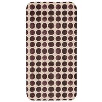 WC-VORLEGER Polka dots - Muster - Braun Toilettenvorleger 60x120 cm - Bordeaux, Textil (60/1cm) - OnlyWow
