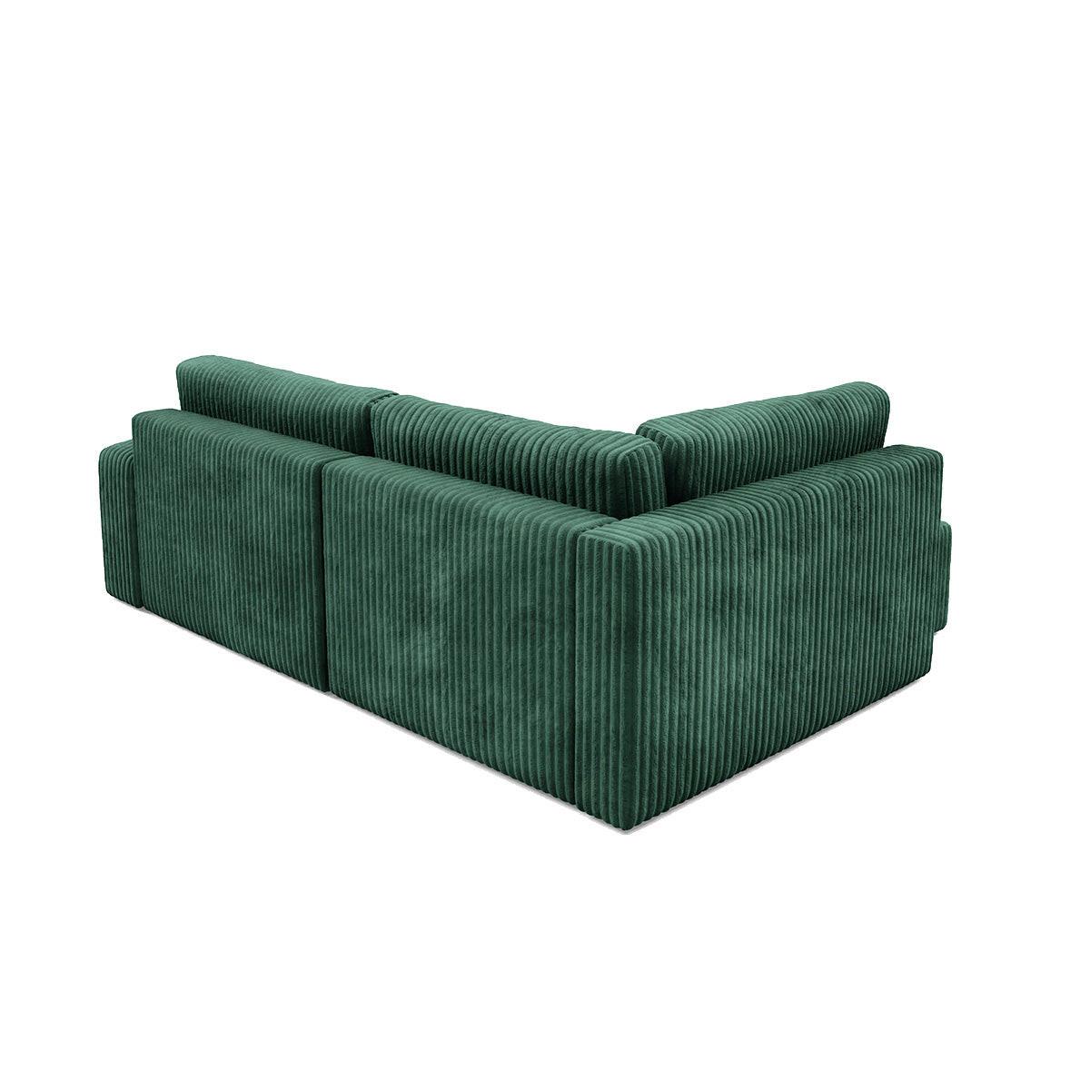 ECKSOFA Angela 4 Sitzplätze Tannengrün - Grün, Holz (245/182cm) - Petits-meubles
