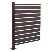 ALU MÜLLTONNEN-ZAUN Anthrazit - Anthrazit, Metall (100/130/6cm) - MCW