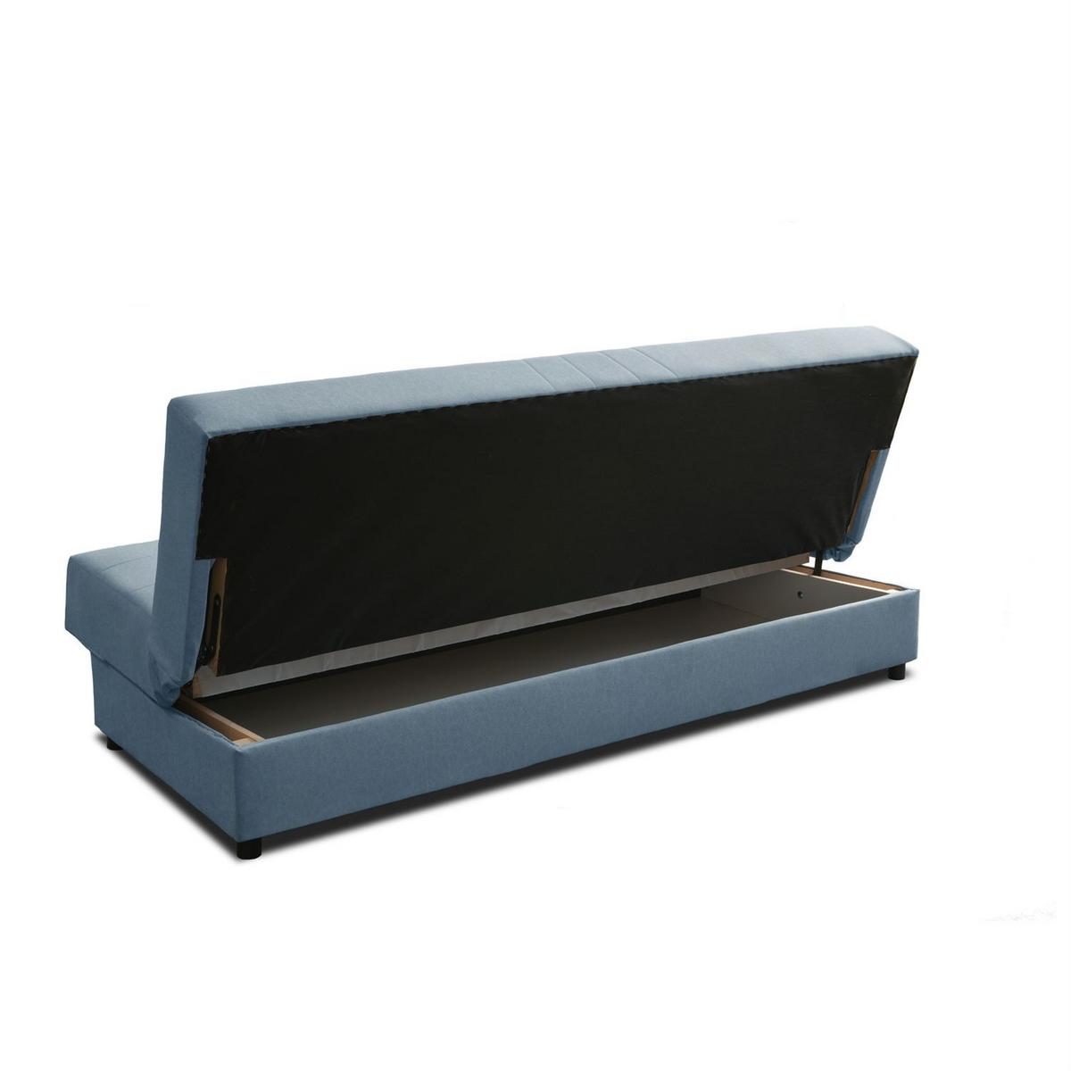 SCHLAFSOFA VERO II mit Schlaffunktion Castel 74 - Blau, Textil (191/88/90cm) - Lookway