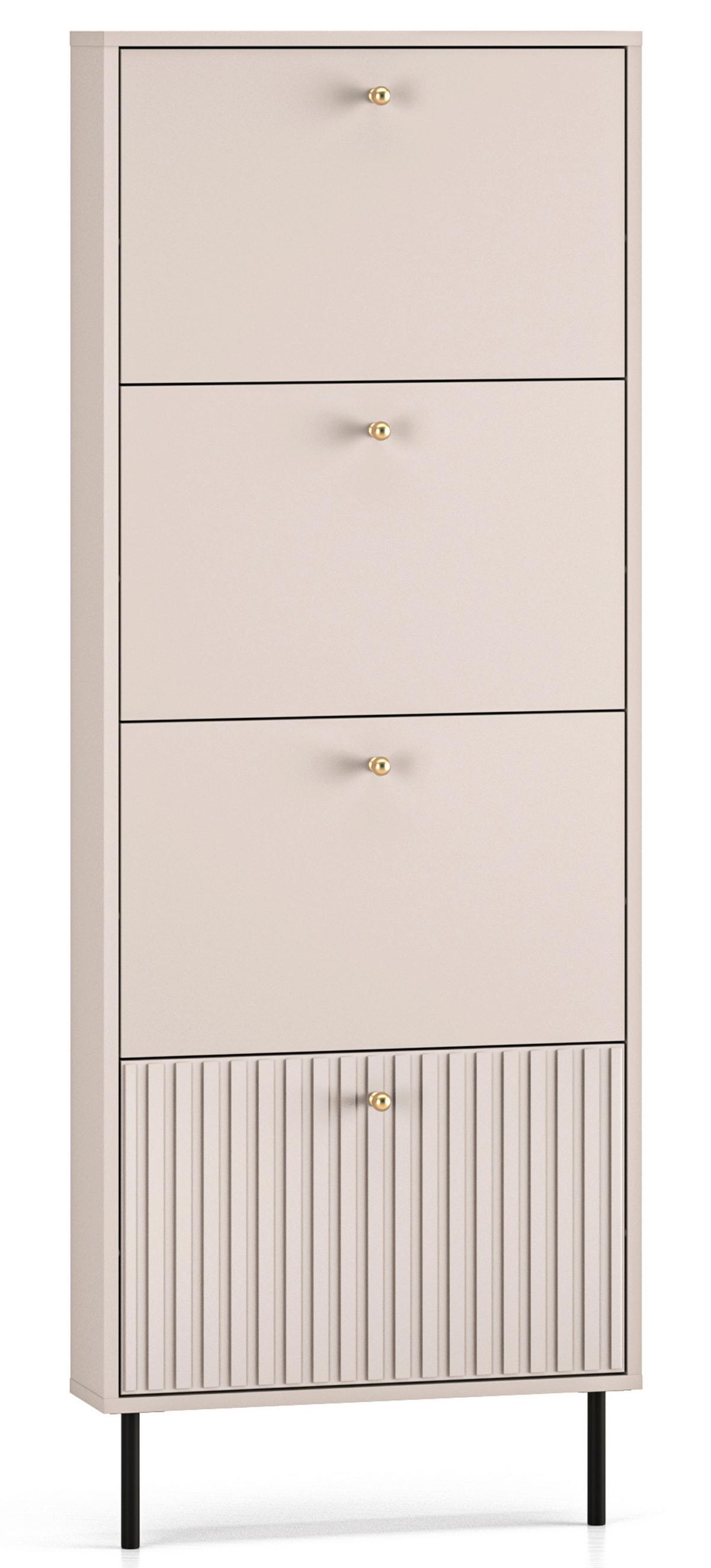SCHUHKIPPER Caletto 60 cm - Kaschmir/Goldfarben, Holzwerkstoff/Metall (60/161.3/14.7cm) - Selsey