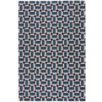 TEPPICH COQUET, geometrisch, Blau, 155 x 230 cm - Blau, Textil (155/230cm) - KADIMA DESIGN