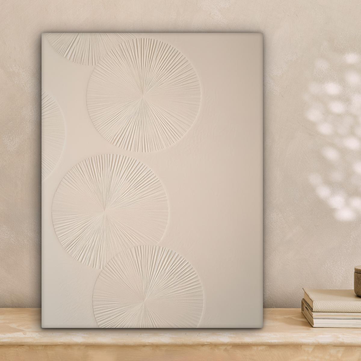 LEINWANDBILD Japandi - Beige - Modern Room Decor 30x40 cm - Ecru, Textil (30/40cm) - MuchoWow