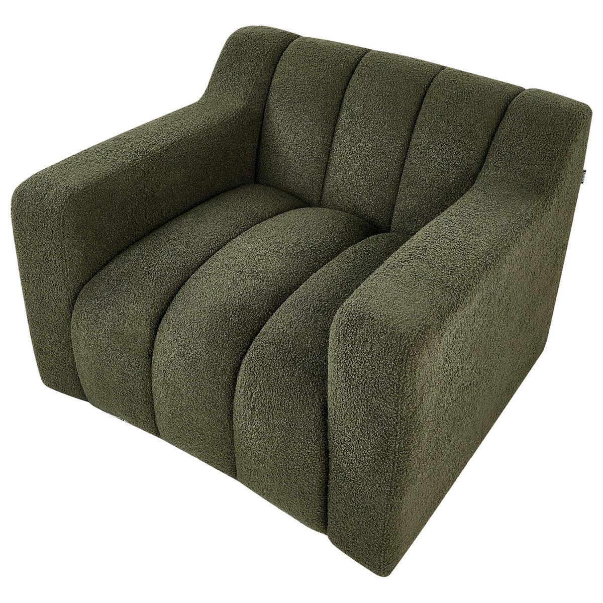 SESSEL Dunkelgrün Agerup - Dunkelgrün, Textil (97/73/87cm) - Beliani