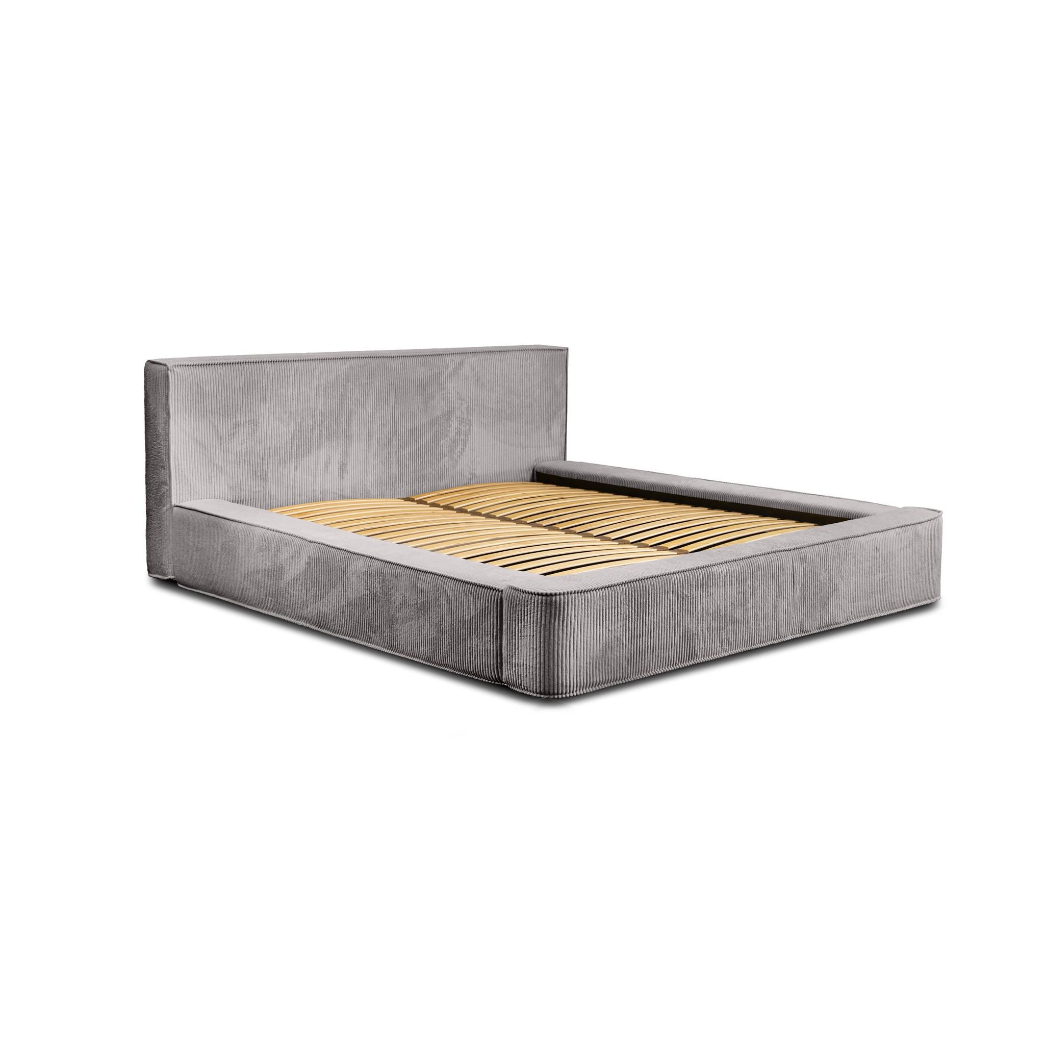 POLSTERBETT Modesto In Lincoln - Grau, Holzwerkstoff/Textil (160/200cm) - Fun Möbel