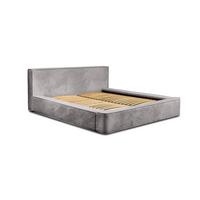 POLSTERBETT Modesto Stoff Lincoln - Grau, Holzwerkstoff/Textil (140/200cm) - Fun Möbel