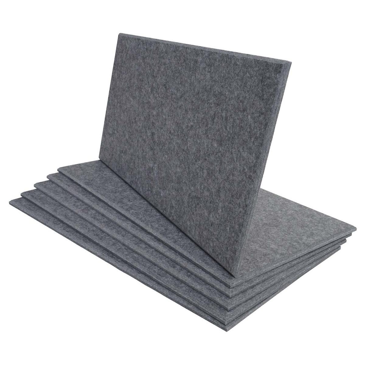 AKUSTIKWANDPANEEL Grau Komplett-Set - Grau, Textil (30/60/1cm) - MCW