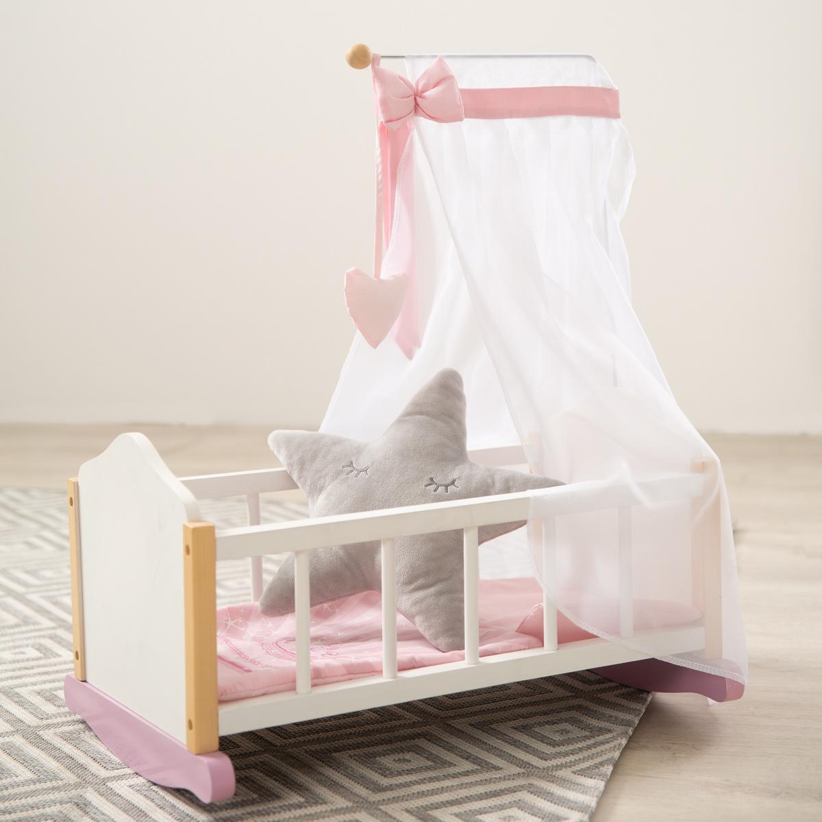 PUPPENWIEGE Scarlett - Weiß, Holz (35/61.5/52cm) - Roba