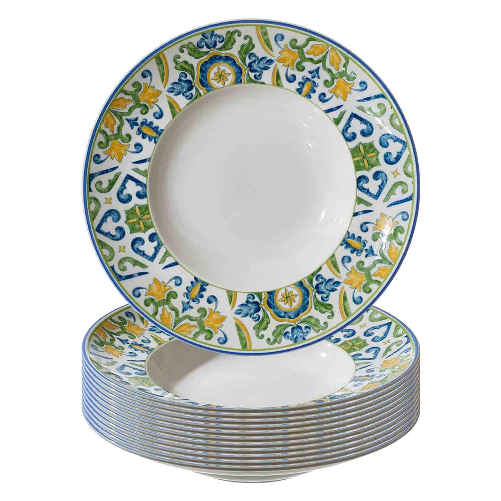 PASTATELLER Roma Verde grün ø 30,5 cm 12er Set - Grün, Keramik (30.5cm) - Ritzenhoff Breker