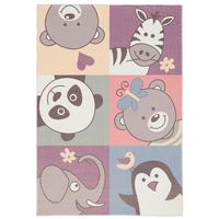 FELLTEPPICH PLUSH KIDS LUSTIGE TIERE - Multicolor, Textil (200/290cm) - Pergamon