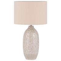 TISCHLAMPE Salza 32/32/57 cm - Beige, Keramik (32/32/57cm) - Beliani