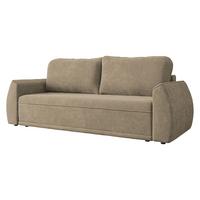 SCHLAFSOFA Floxi - Hellbraun/Schwarz, Holz/Kunststoff (244/96/96cm) - MIRJAN24